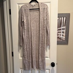 Chelsea & Theodore Light Crochet Sweater